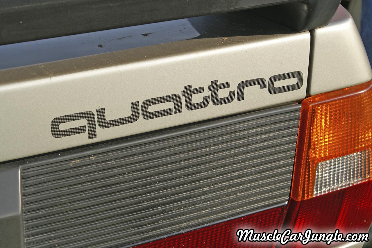 1983 Audi Quattro Rear Insignia