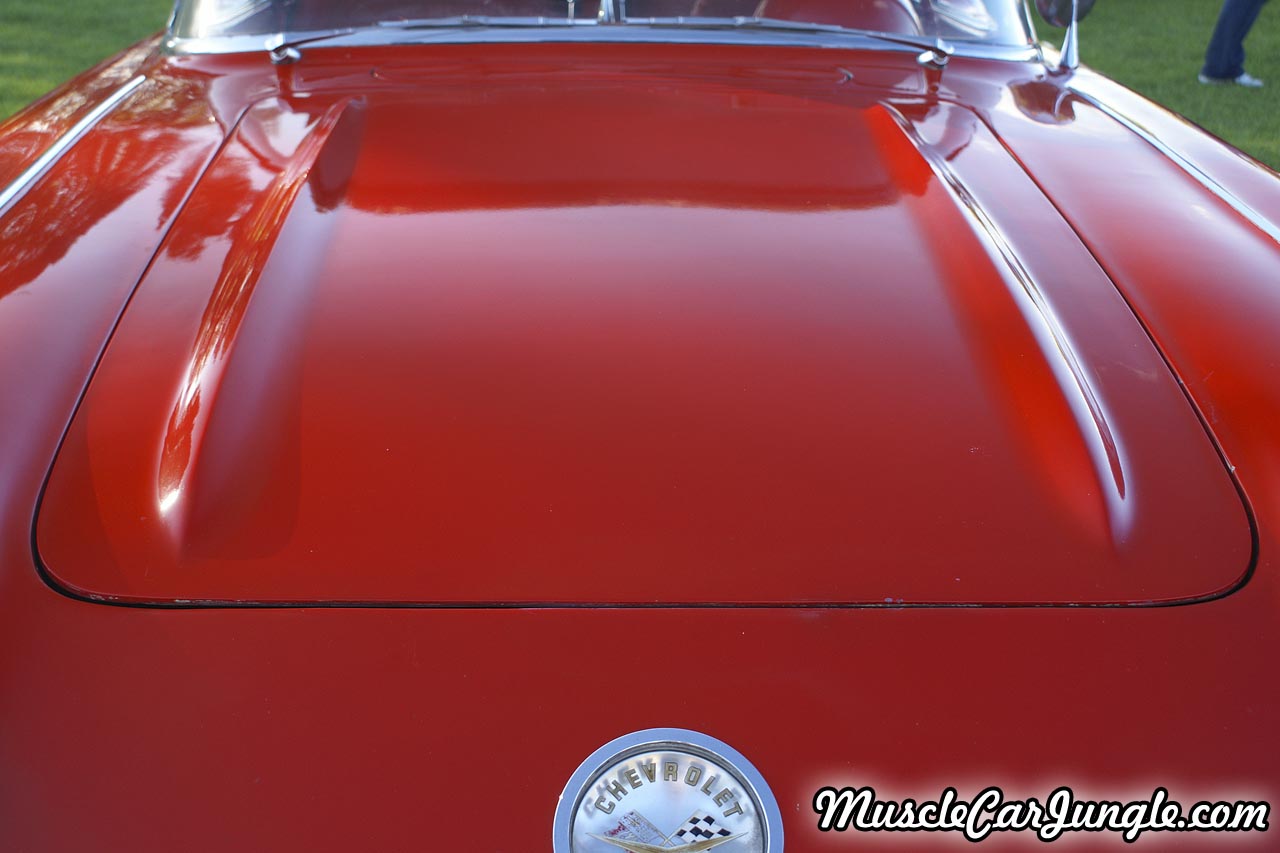 1960 Red Corvette Hood