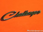 RT Challenger Hemi Name Plate
