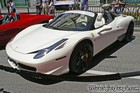 2013 White Ferrari 458 Spider Front Left