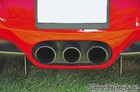 Red Ferrari 458 Spider Exhaust