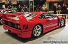 Red 1991 Ferrari F40 Rear Right
