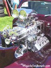 Blown Purple Hot Rod Engine